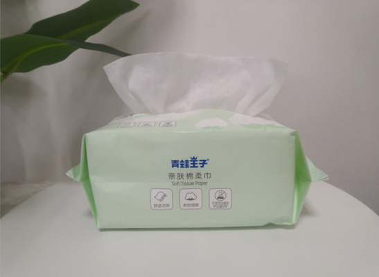 Los tejidos faciales no tejidos 100% de la viscosa disponible del algodón secan los trapos para la limpieza de la belleza