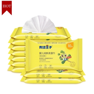 El bebé orgánico del agua pura 10PCS limpia la tela no tejida biodegradable Unscented