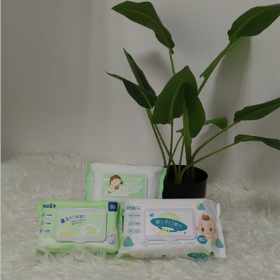Trapos mojados disponibles del algodón suave apacible de Unscented para no el alcohólico recién nacido sensible