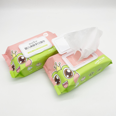 Limpieza suave biodegradable de los trapos mojados disponibles no tejidos de Spunlace orgánica