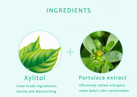 El bebé sensible orgánico natural disponible limpia el agua pura 99,9% biodegradables