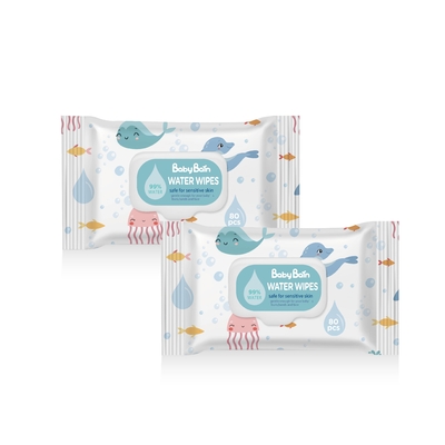 La mano orgánica del bebé de Unscented articula trapos disponibles del agua