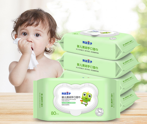 Los trapos mojados del bebé de la fibra de bambú recién nacida sensible pelan cuidado natural