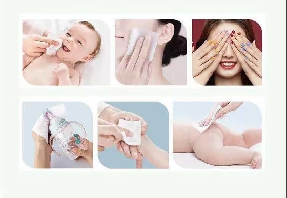 Trapos secos 100% de cara de la toalla del algodón del cosmético del maquillaje disponible de la toalla 80pcs