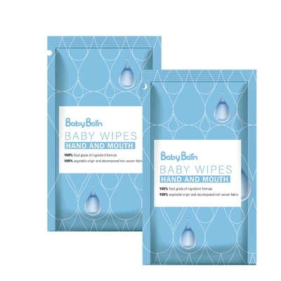 Trapos mojados del 99% del agua del bebé de bambú biodegradable orgánico de la fibra para la piel sensible