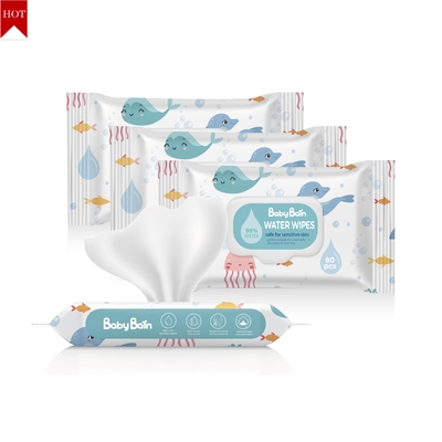 Toallitas húmedas para bebés OEM desechables para bebés de piel sensible