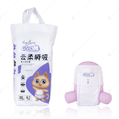 Desechable Baby Pull Up Pants 100% algodón Canal 3D Anti Fuga