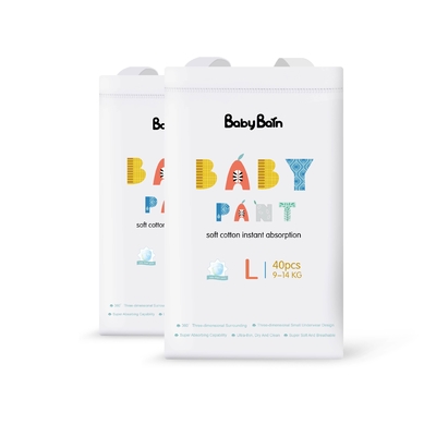 El entrenamiento suave del algodón del OEM jadea los pantalones del pañal del bebé del cuidado un grado