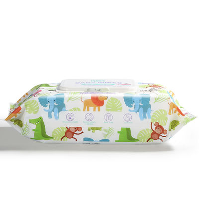 Wet Tissue 80 Count Soft Non Woven Baby Wipes con tapa para bebés