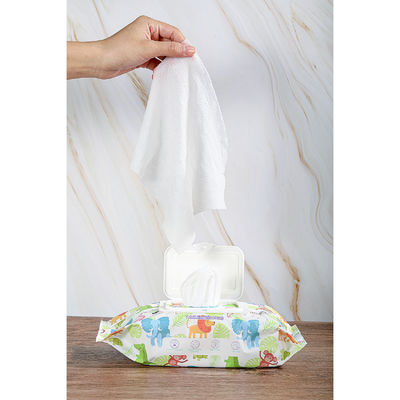 Wet Tissue 80 Count Soft Non Woven Baby Wipes con tapa para bebés