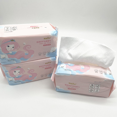 Trapos secos 100% de cara de la toalla del algodón del cosmético del maquillaje disponible de la toalla 80pcs