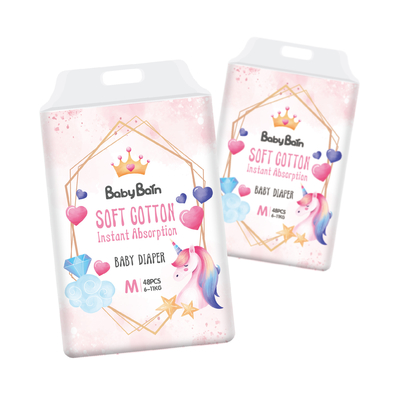 Pañales mágicos desechables para bebés A Grade Sleep Soft Baby Pull Up Pantalones de pañales