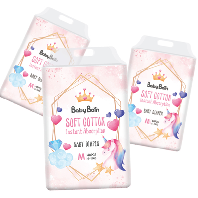 Pañales mágicos desechables para bebés A Grade Sleep Soft Baby Pull Up Pantalones de pañales