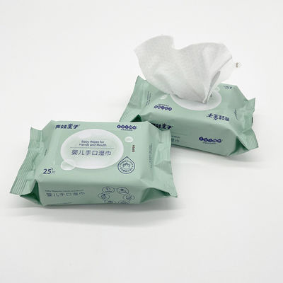 Trapo mojado del bebé orgánico biodegradable amistoso de Eco del agua pura 25 para todas las edades