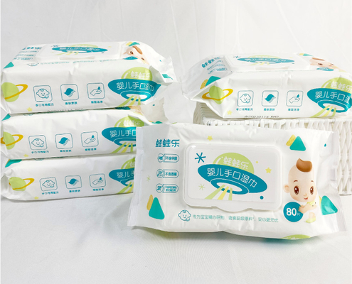 OEM mini toallitas húmedas bolsa portátil 10 piezas toallitas húmedas desechables para niños