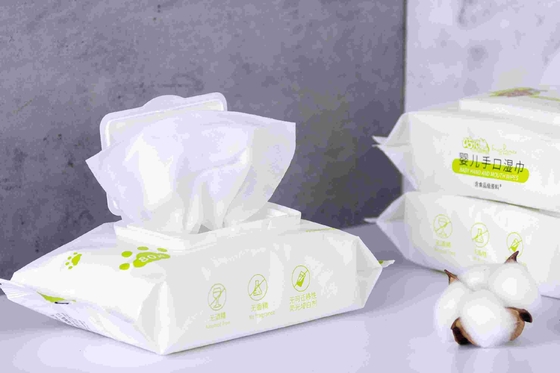 Toallitas de agua orgánicas puras biodegradables 99,9 para limpieza manual de toallitas húmedas desechables para bebés