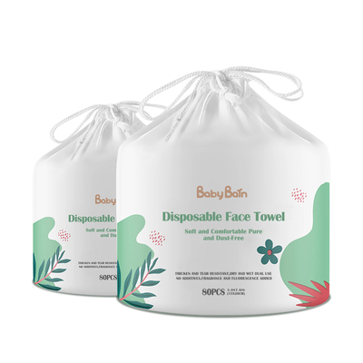 Bebé seco del algodón facial del trapo seco del algodón del ODM 100-120Pcs del OEM y trapos adultos