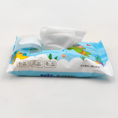 Tejido mojado de los trapos de la muestra del bebé biodegradable de bambú de lujo de encargo sin n de la tela natural