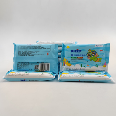 Tejido mojado de los trapos de la muestra del bebé biodegradable de bambú de lujo de encargo sin n de la tela natural