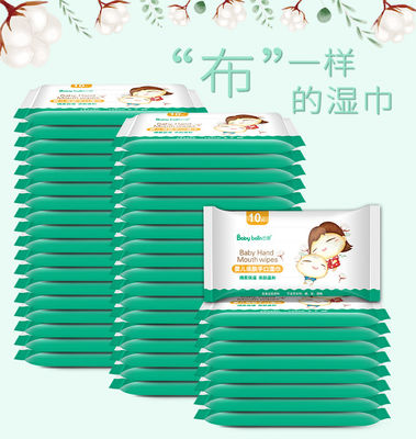 Empuje disponible modificado para requisitos particulares de las pequeñas toallas mojadas del bolso de la etiqueta privada que limpia trapos mojados del bebé mágico