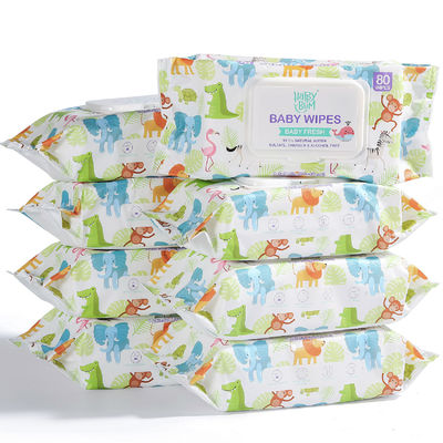 OEM modificado para requisitos particulares sin alcohol ultra suavemente de los trapos mojados disponibles orgánicos del bebé