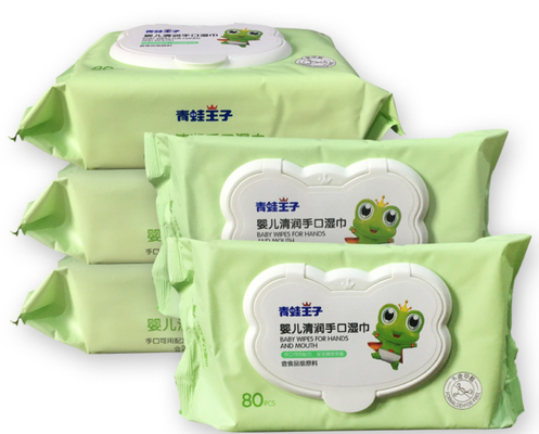 Cuerpo hipoalérgico adaptable del bebé de Unscented Flushable que limpia trapos mojados del tejido mojado