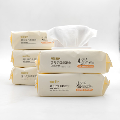 El bebé mojado biodegradable amistoso sensible del cuidado de piel ECO limpia la fibra de bambú Planta-basada