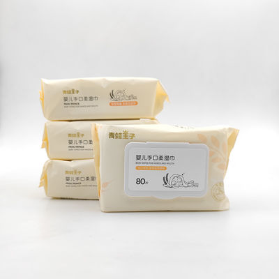 Natural orgánico de Spunlace del cuidado del bebé de la boca del trapo mojado recién nacido sin perfume suave de la nariz