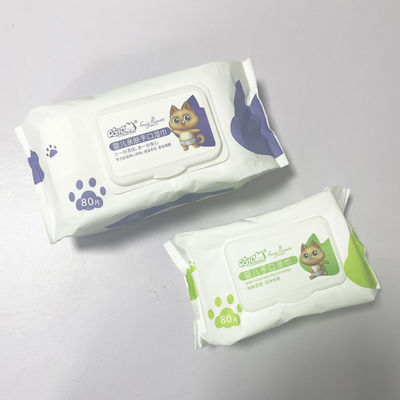 Trapos mojados biodegradables 80pcs de Unscented de la tela no tejida del agua pura para el cuidado del bebé