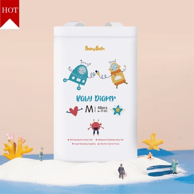 Panal disponible del bebé de la venta del precio del bebé del pañal de la alta película respirable asequible caliente de la absorción