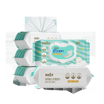 Los trapos mojados Unscented del bebé a base de agua del bebé 99,9% biodegradables del trapo sensible