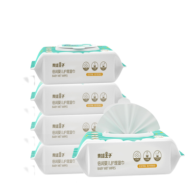 Los trapos mojados Unscented del bebé a base de agua del bebé 99,9% biodegradables del trapo sensible