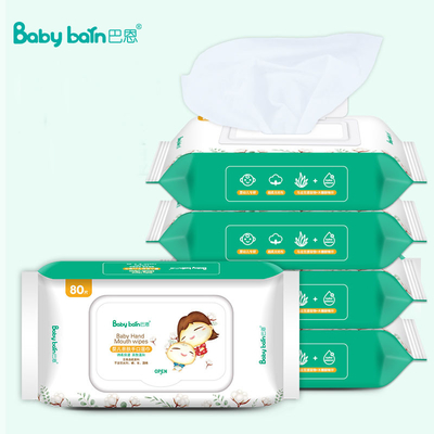 Tela no tejida mojada disponible de los trapos del solo paquete del hogar para la limpieza de la mano