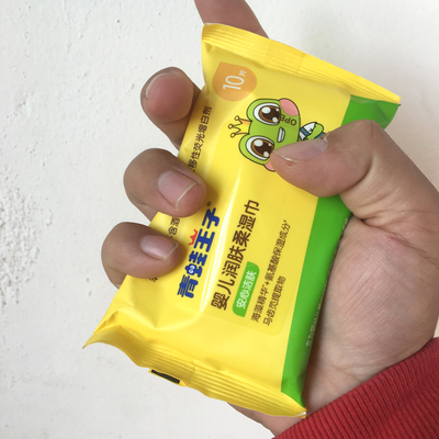 Trapos mojados del bebé de encargo del algodón que limpian ultra suave
