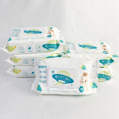 Trapos mojados del bebé del agua orgánica suave natural