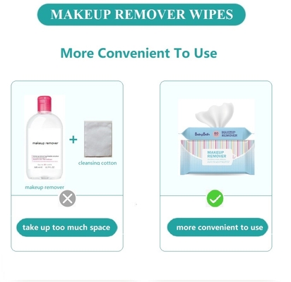El removedor mojado facial del maquillaje del paquete individual limpia al OEM de la etiqueta privada