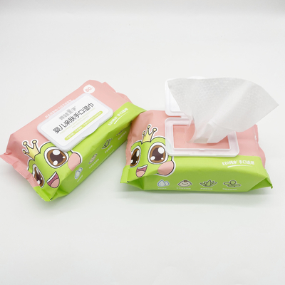 trapos mojados del bebé orgánico 80Pcs con el casquillo plástico Unscent sin alcohol