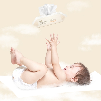 Trapos mojados de Unscented del bebé orgánico disponible para la cara de las manos
