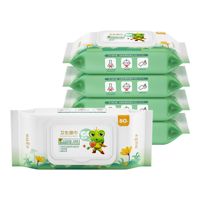 El tejido mojado del bebé hipoalérgico natural orgánico del agua limpia biodegradable de bambú