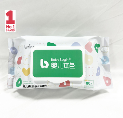 Tela no tejida mojada de los trapos del bebé de la tela de Spunlace disponible para el bebé