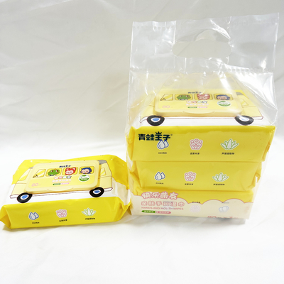 Trapos mojados de limpieza al por mayor del bebé no tejido de la tela de Spunlace del cuidado para la boca y las manos