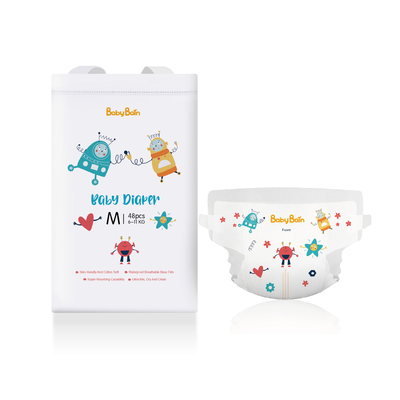 De color de la impresión PE del bebé de los pañales envío disponible rápidamente en bulto