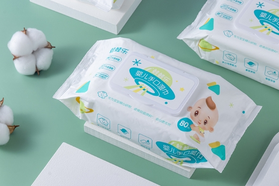Espese los trapos naturales del agua del bebé de Flushable sin el alcohol difícilmente plástico para limpiar