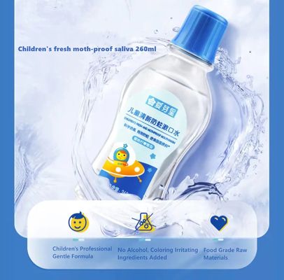 la polilla anti fresca del cuidado del enjuague 260ml de la higiene oral de los niños orales de la herramienta