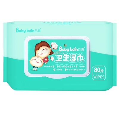 Trapos mojados libres hidratantes naturales 60pcs de Vera No Additives Baby Alcohol del áloe