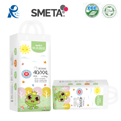 Capa absorbente del indicador 480ml del pañal disponible mojado del bebé suavemente no tejida