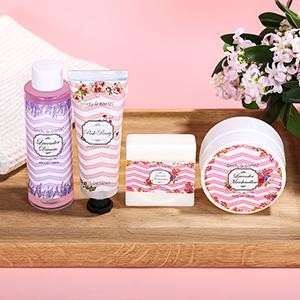 El regalo del gel de la ducha de la barra del baño del aceite del masaje del gel de la ducha de la crema de la mano de la mantequilla del cuerpo fijó al OEM
