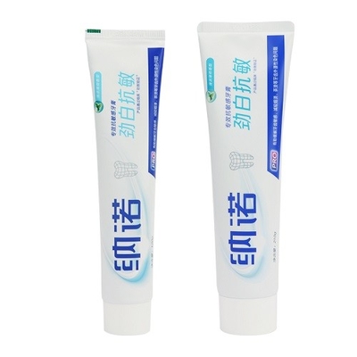 Impresión de pantalla de seda sensible de la herramienta de la higiene oral de la crema dental 60g de los dientes del aceite de coco