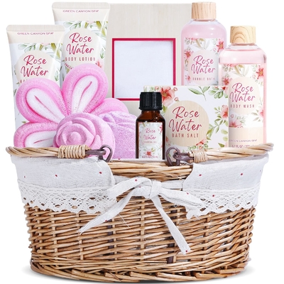 sistema del regalo de las sales de baño 8pcs con la sal de Epsom de la cucharada de Argan Oil Bath Bombs Wooden
