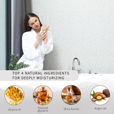 Ingredientes naturales orgánicos hidratantes de la loción del cuerpo de Skincare